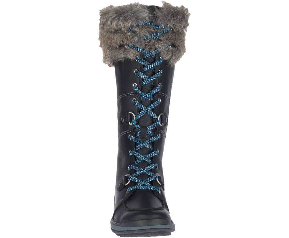 Botas Senhora - Merrell Snowcreek Tall Polar Waterproof - Pretas - KAC407639